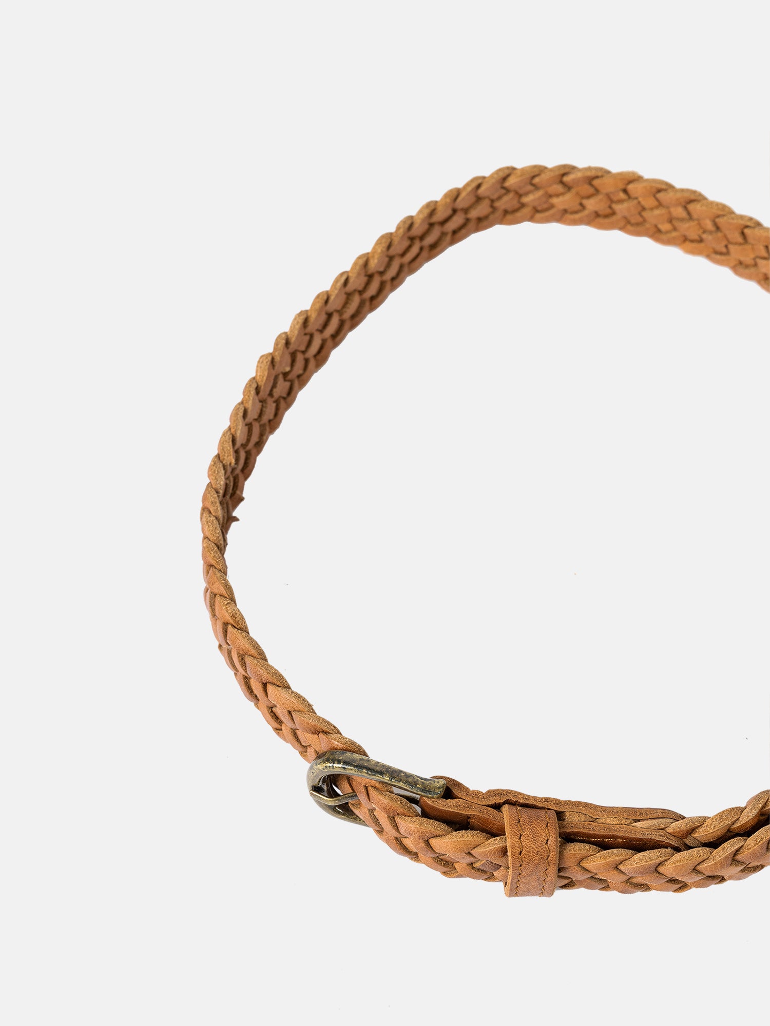 RE:DESIGNED Hazel 5292 Flechtgürtel Burned Tan Leder