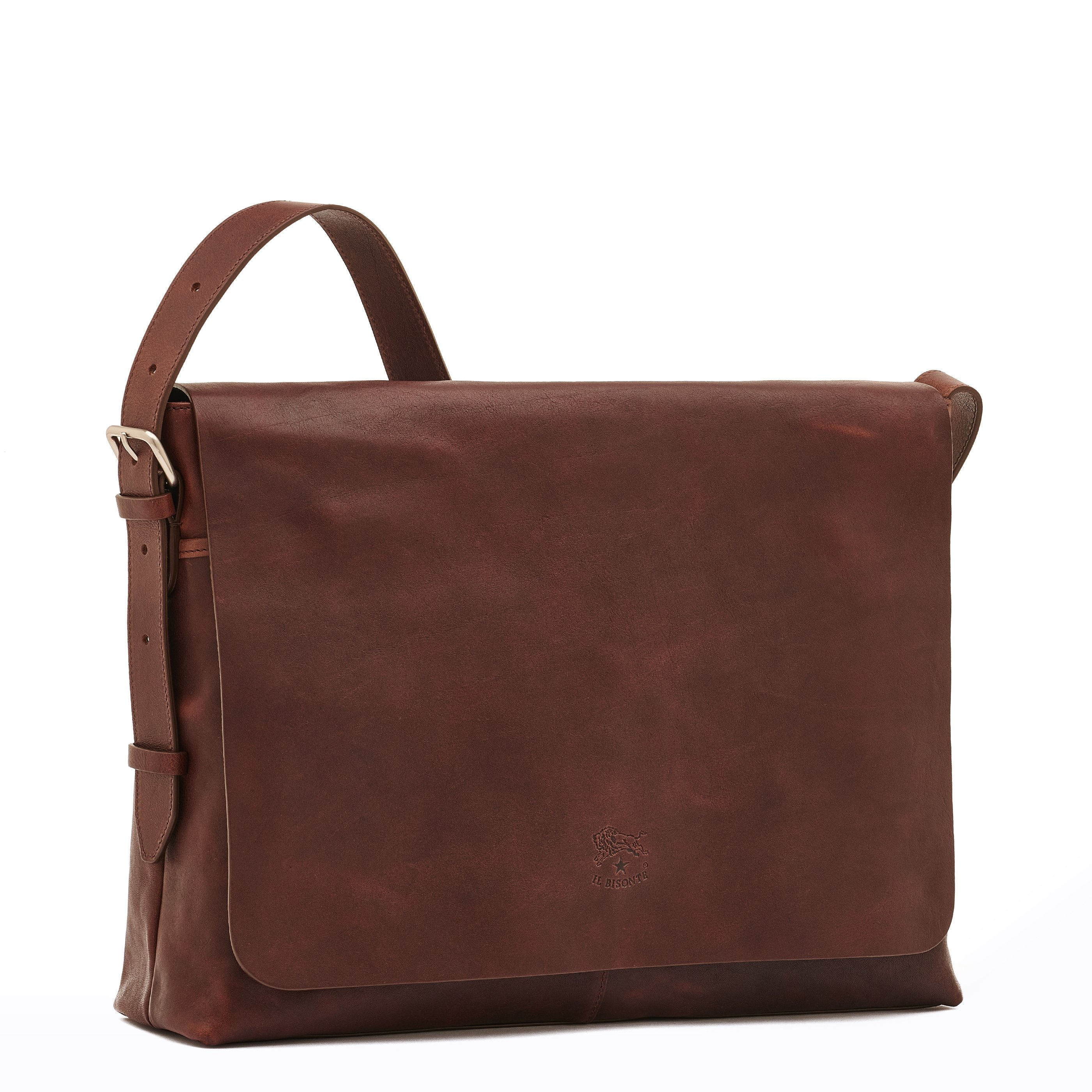 Il Bisonte Brolio Messenger Vollleder kaffee