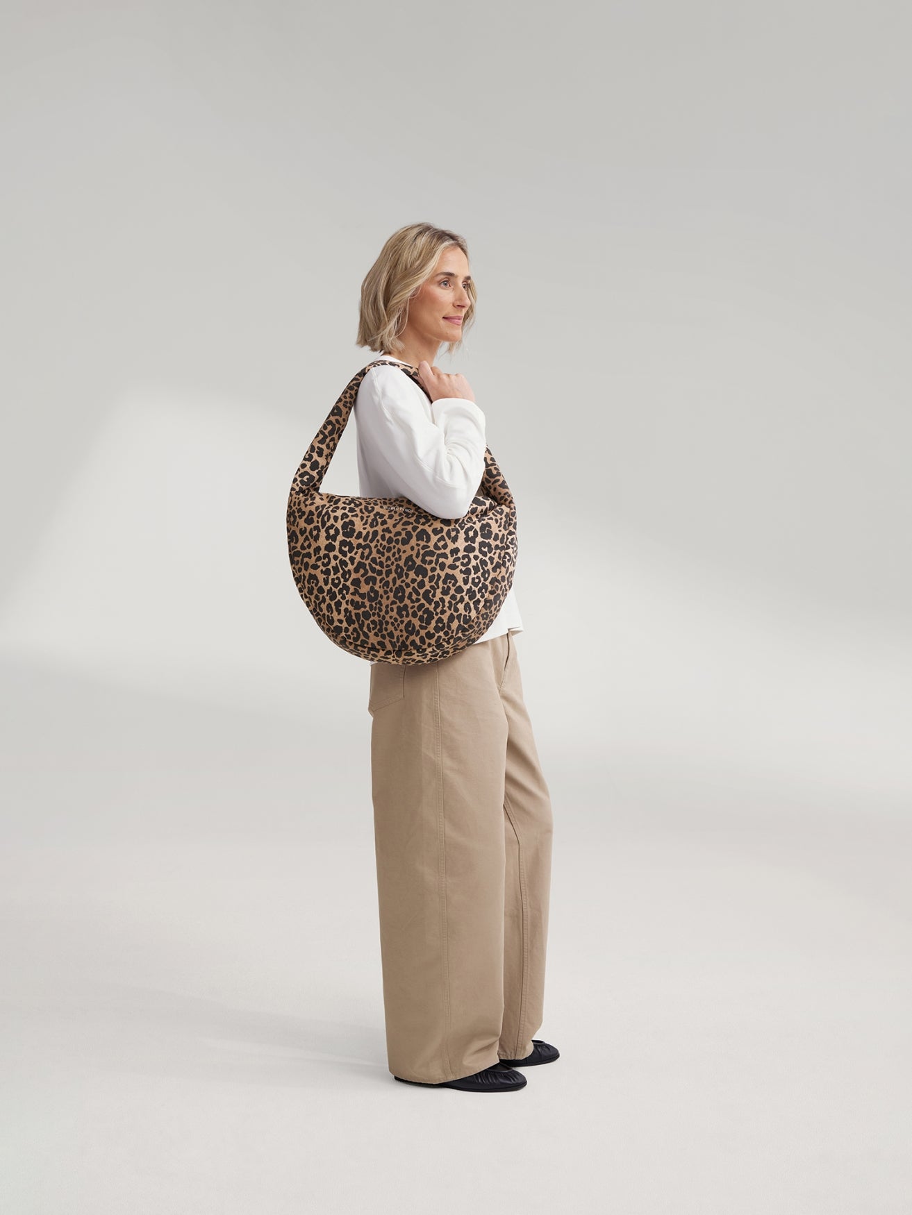 Studio Noos Cotton Cross Body Umhängetasche Brown Leopard