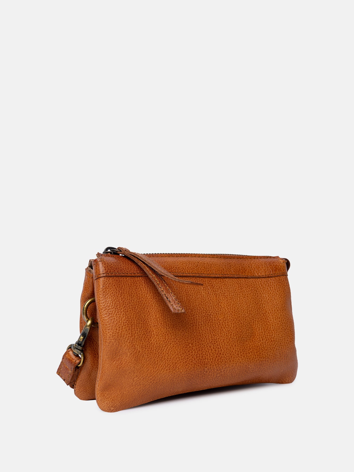 RE:DESIGNED Lisa Urban Clutch Burned Tan Vollleder