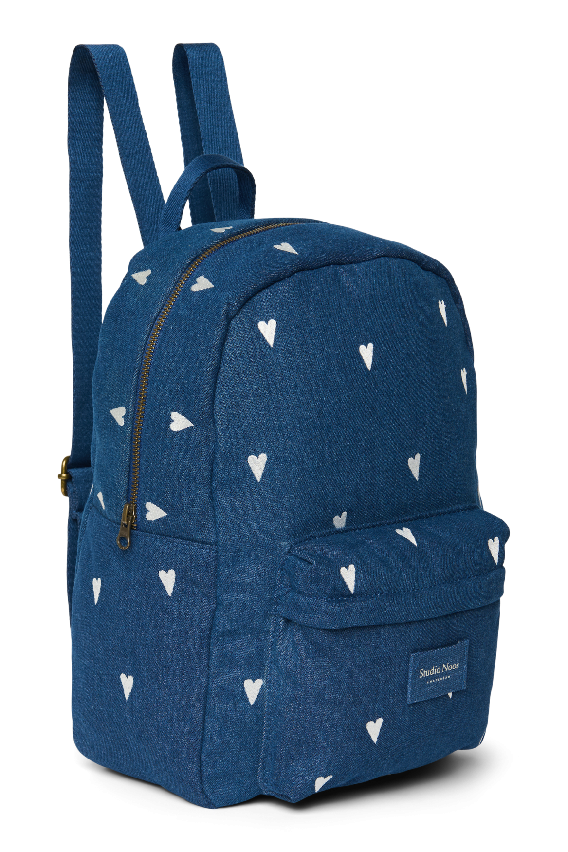Studio Noos Denim Midi Rucksack Dunkelblau Herzen