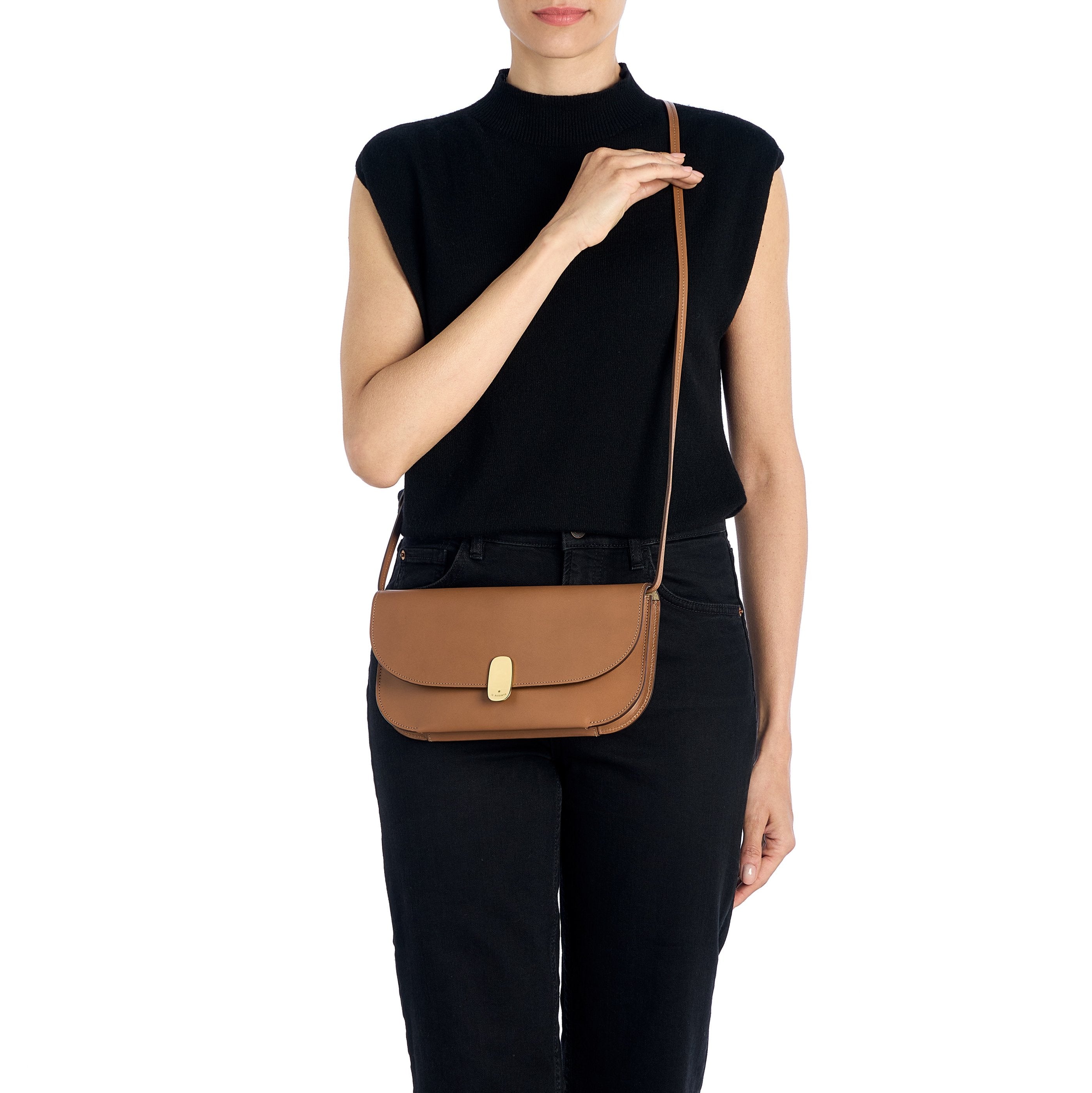 Il Bisonte Atelier Pochette Schoko Glattleder
