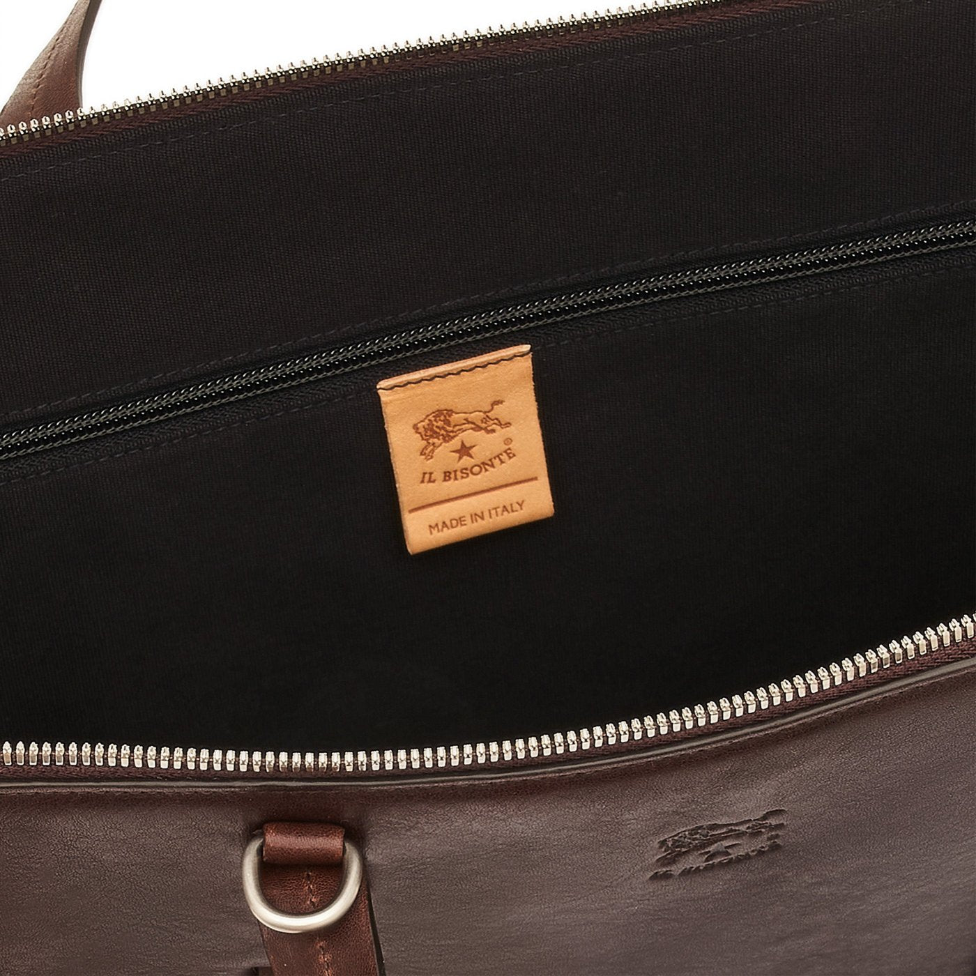 Il Bisonte Trebbio Aktentasche Kaffee Laptop Vollleder