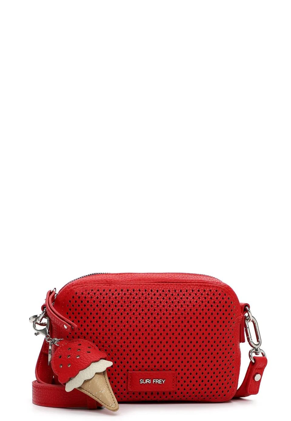 SURI FREY Cilly Crossbody Umhängetasche Rot perforiert