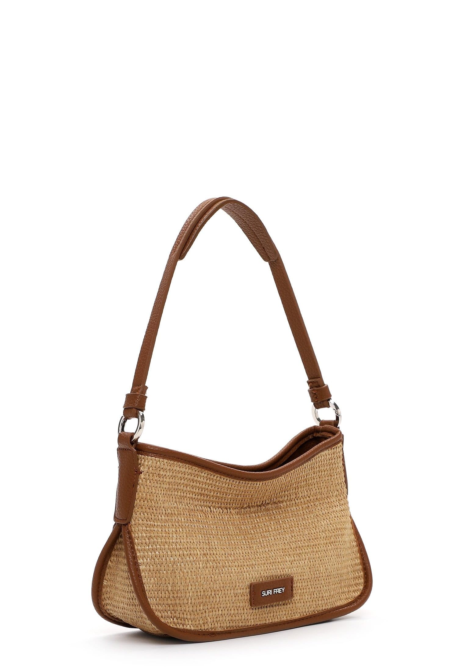 SURI FREY Cady Shoulder Bag Schultertasche Sand gewebt