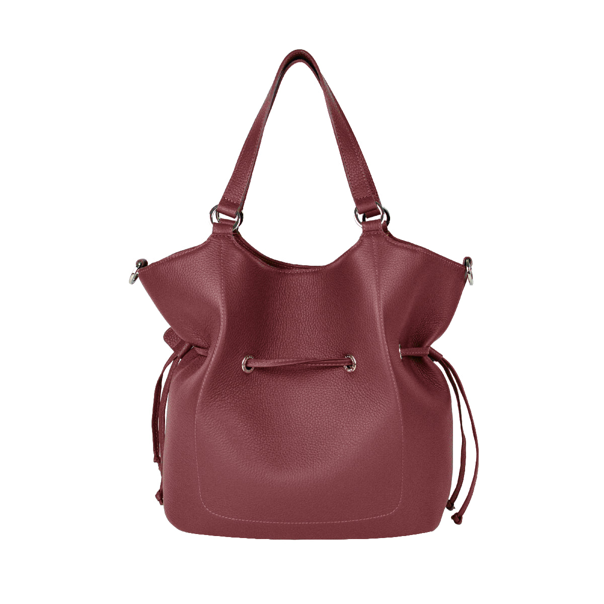 Lamarthe Paris Umhängetasche M Bordeaux Leder