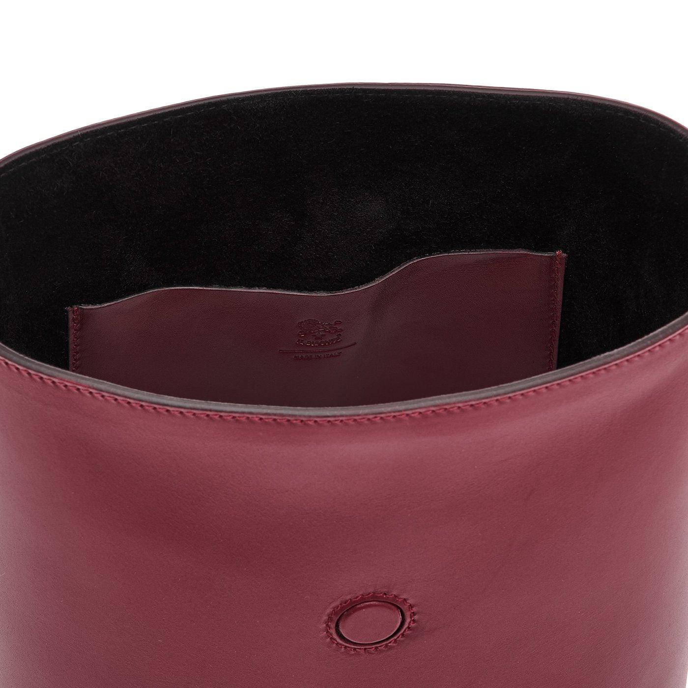 Il Bisonte Consuelo Beuteltasche kirschrot Vollleder
