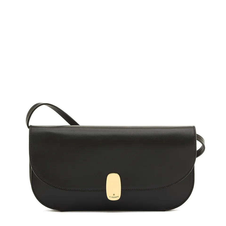 Il Bisonte Atelier Clutch Vollleder schwarz