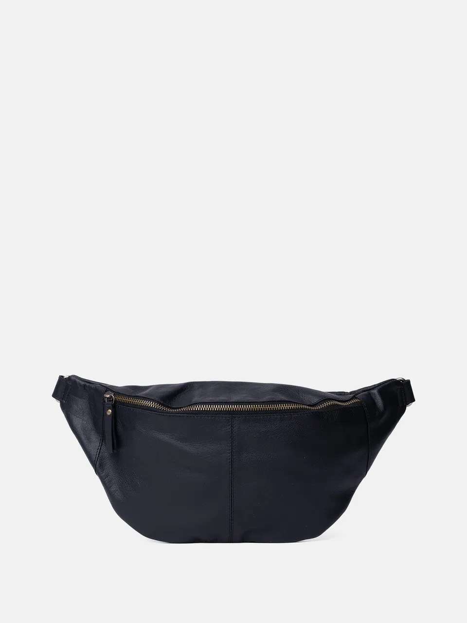 RE:DESIGNED Selina Bauchtasche Schwarz Vollleder