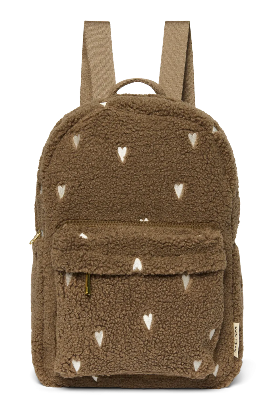 Studio Noos Teddy Midi Rucksack Brown Hearts 6+ Jahre