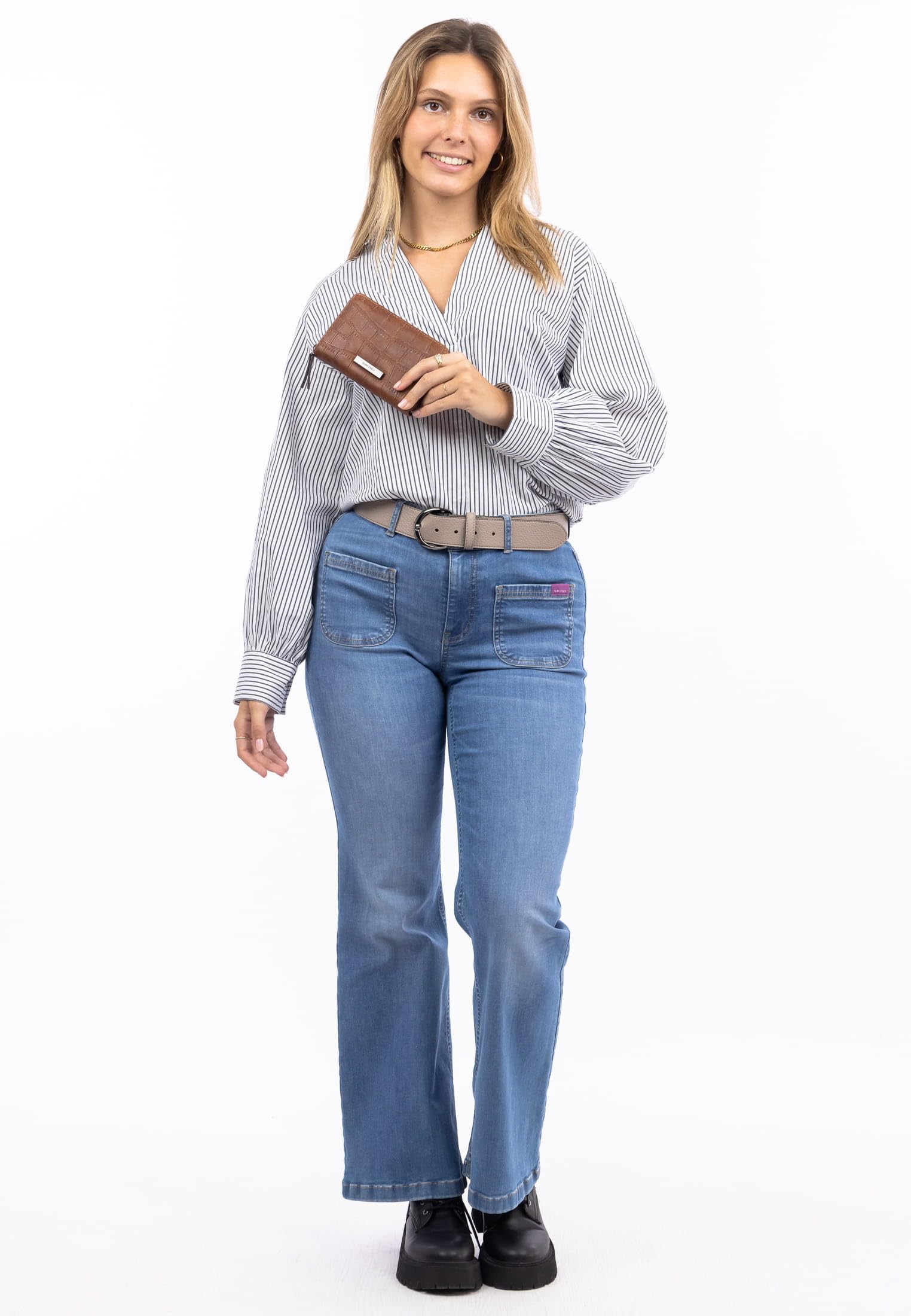 SURI FREY SFY Hadley Zip Around Wallet Geldbörse Cognac