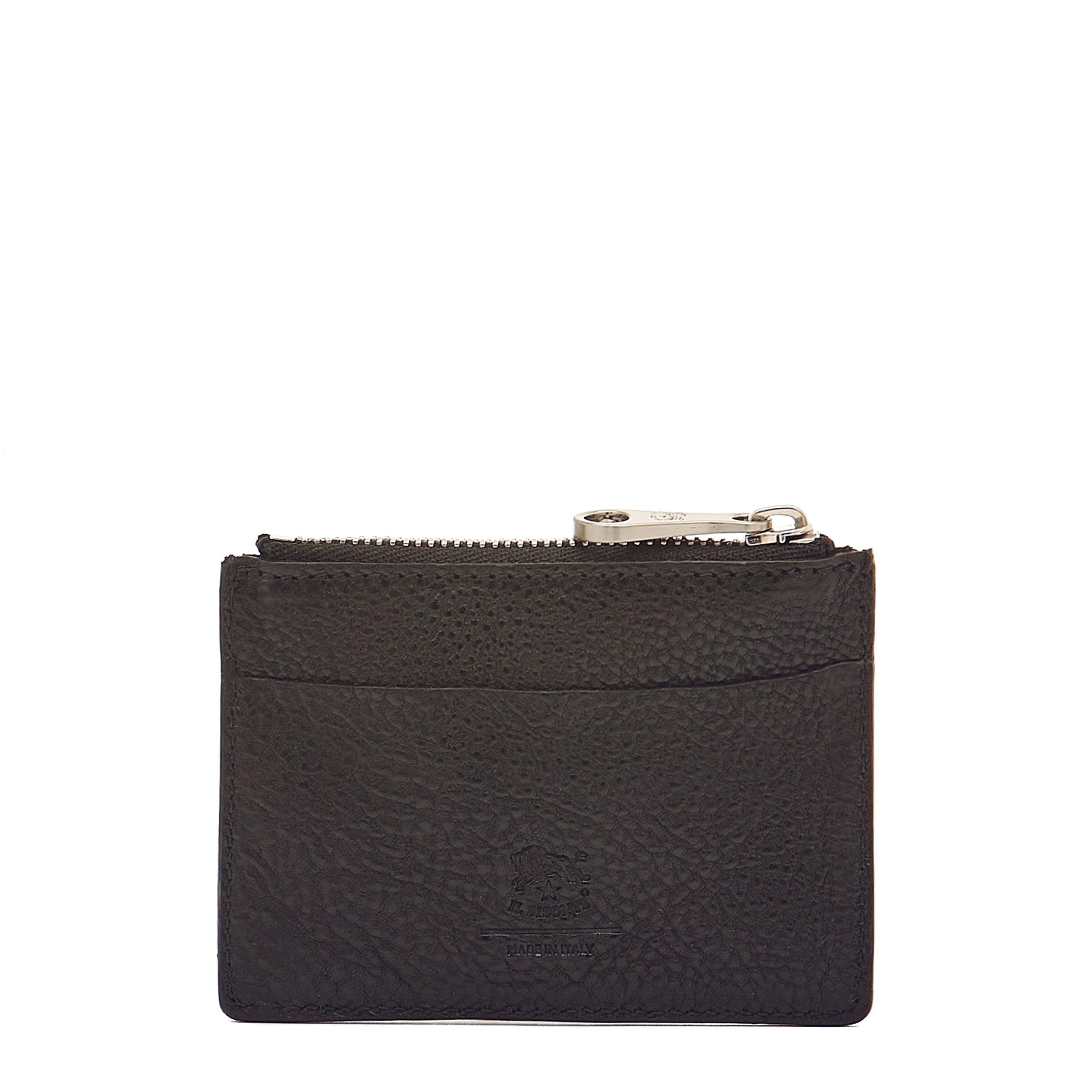 Il Bisonte Cestello Kartenetui Schwarz Vintage-Leder