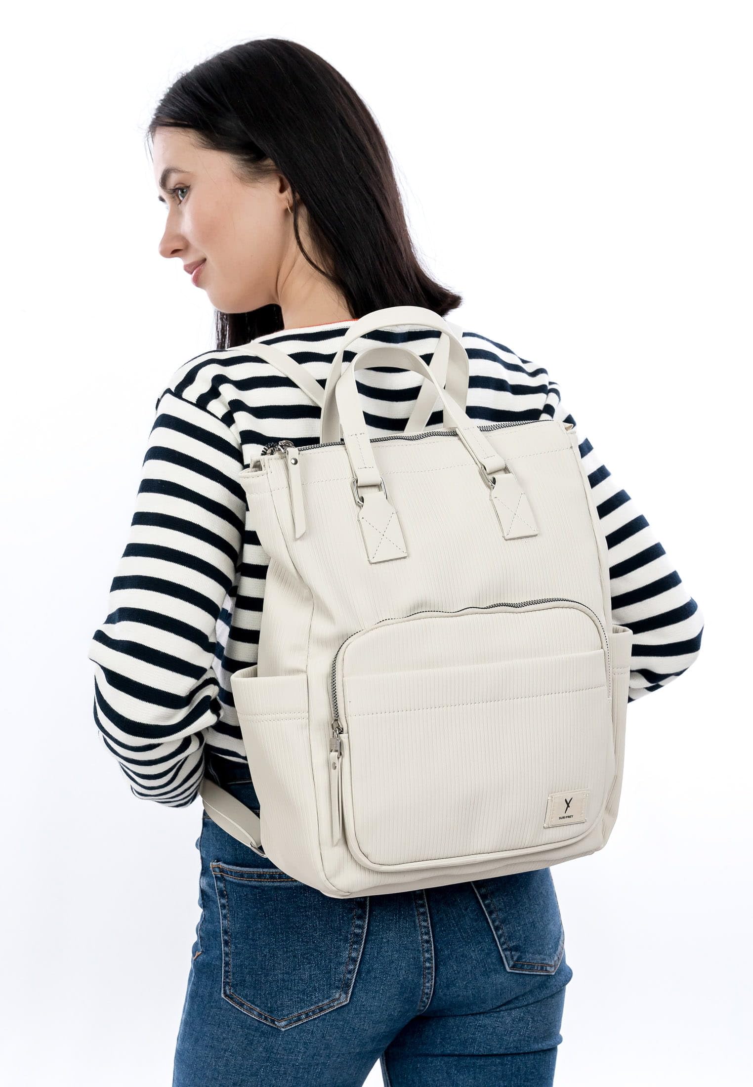 SURI FREY SFY Ricky City Backpack Rucksack Creme