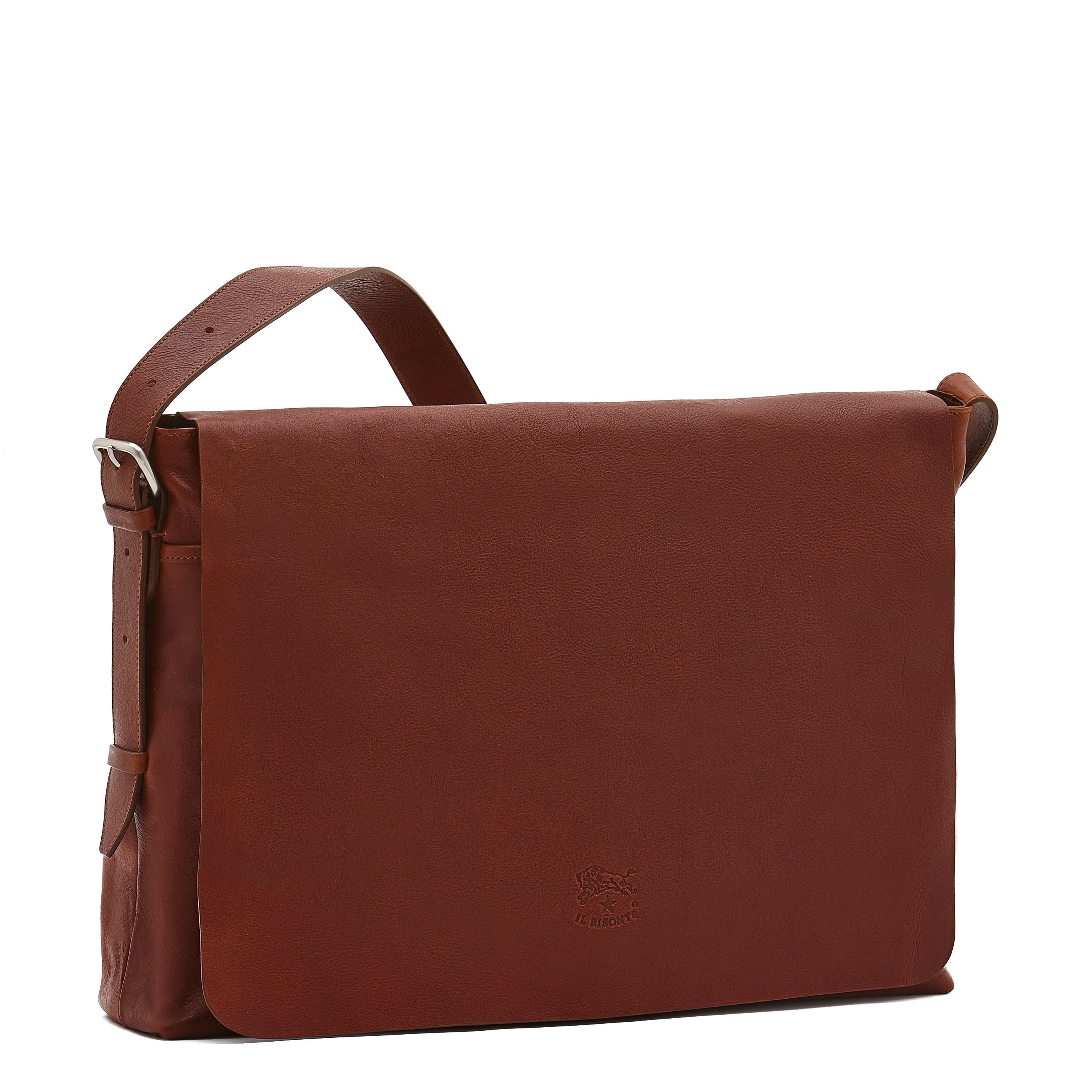 Il Bisonte Brolio Messenger seppia Rindsleder