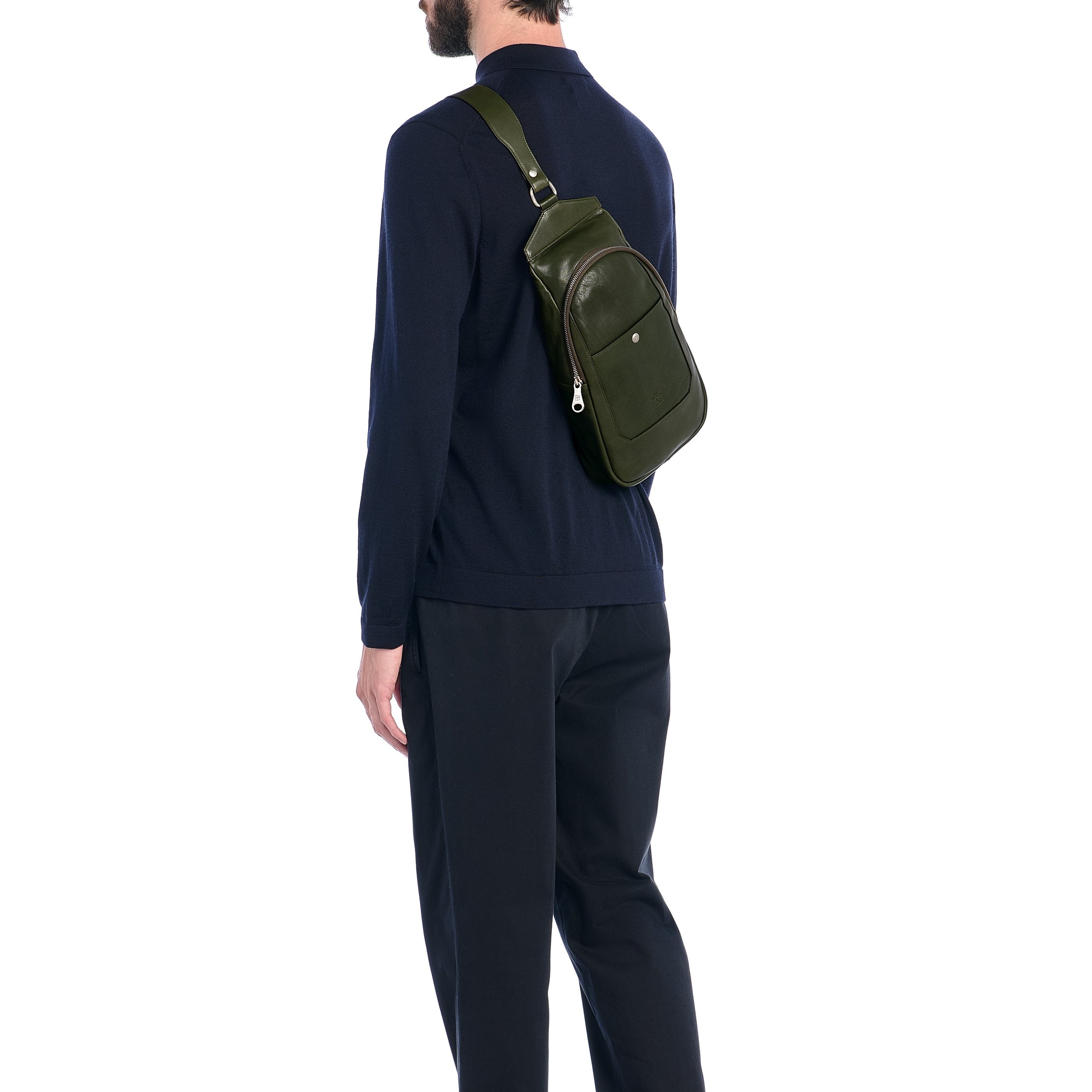 Il Bisonte Cosimo Rucksack Vollleder bosco