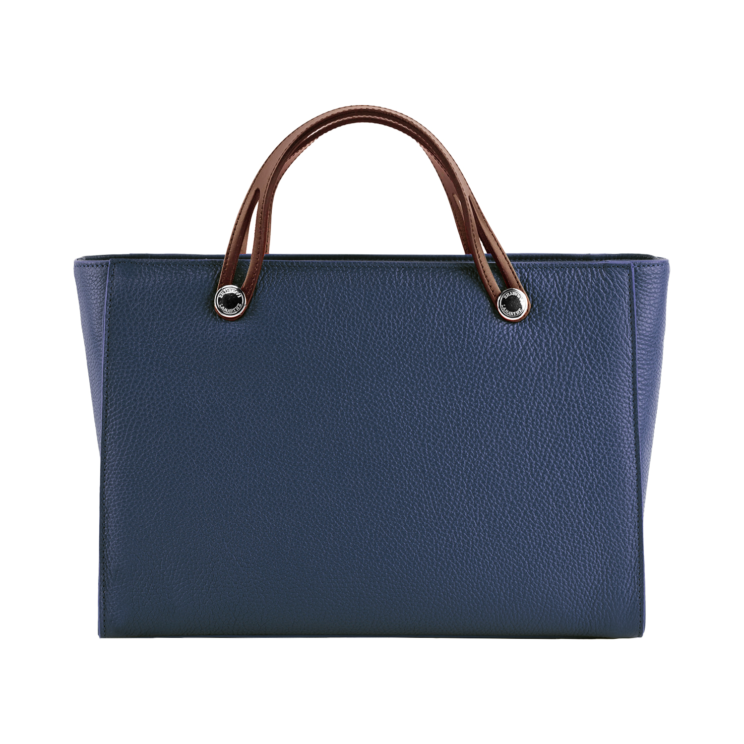 Lamarthe Fidèle Handtasche Marineblau Vollleder
