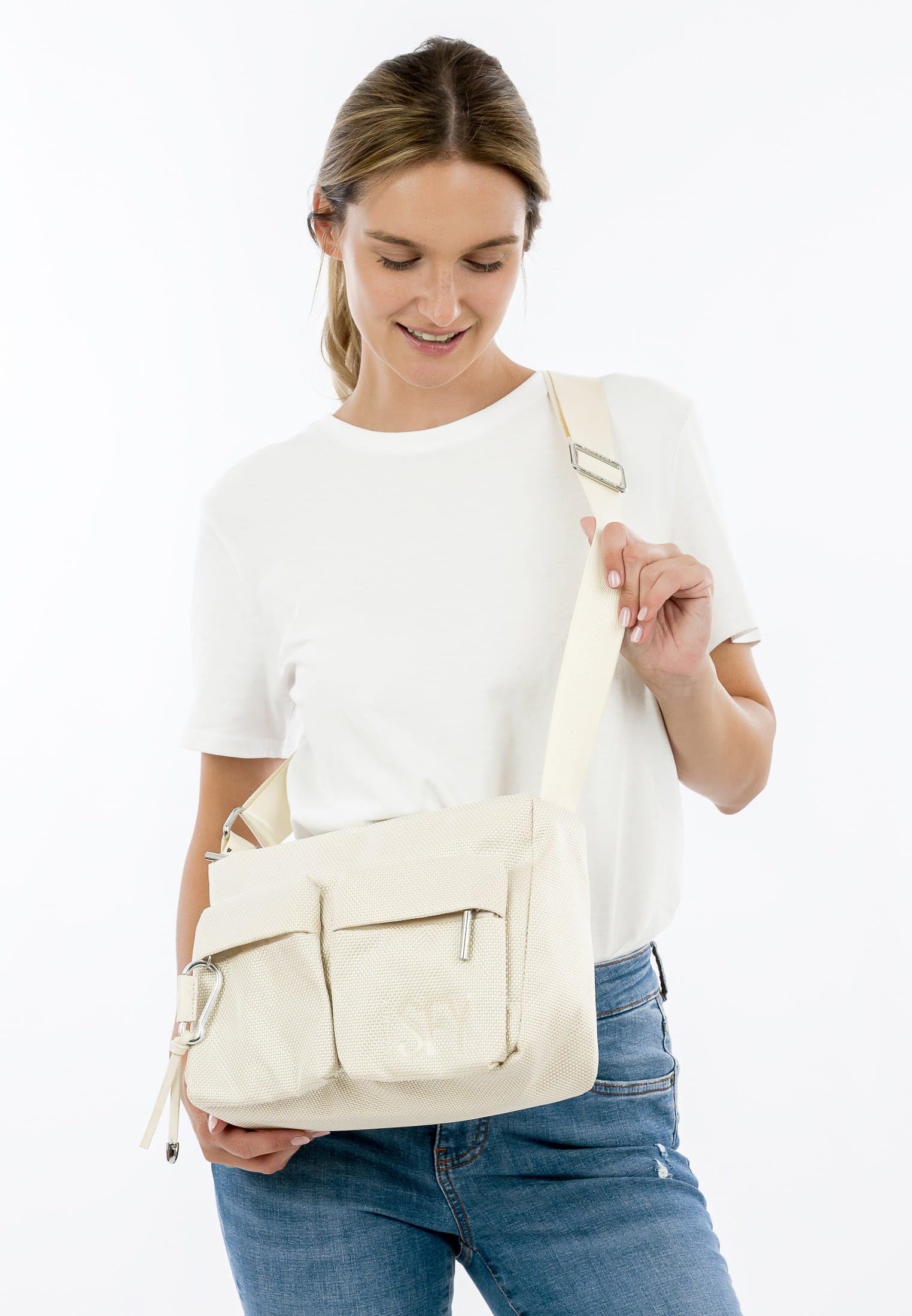 SURI FREY Marry L Handbag Umhängetasche Ecru Nylon