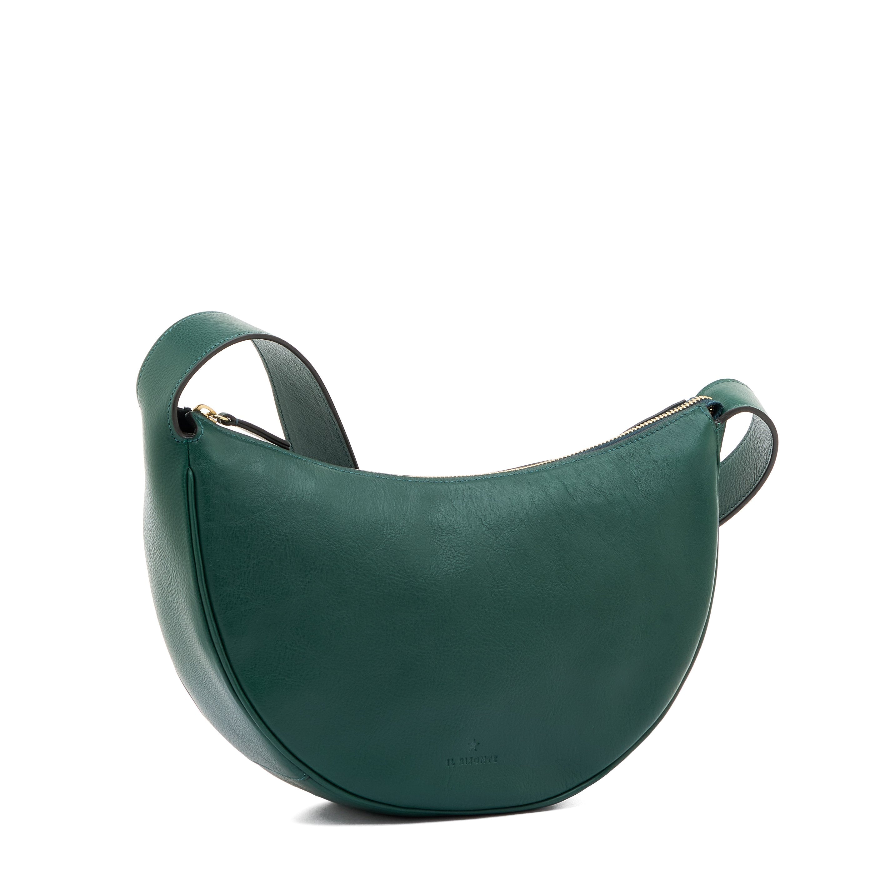 Il Bisonte Oliveta Hobo Handtasche Grün Rindsleder
