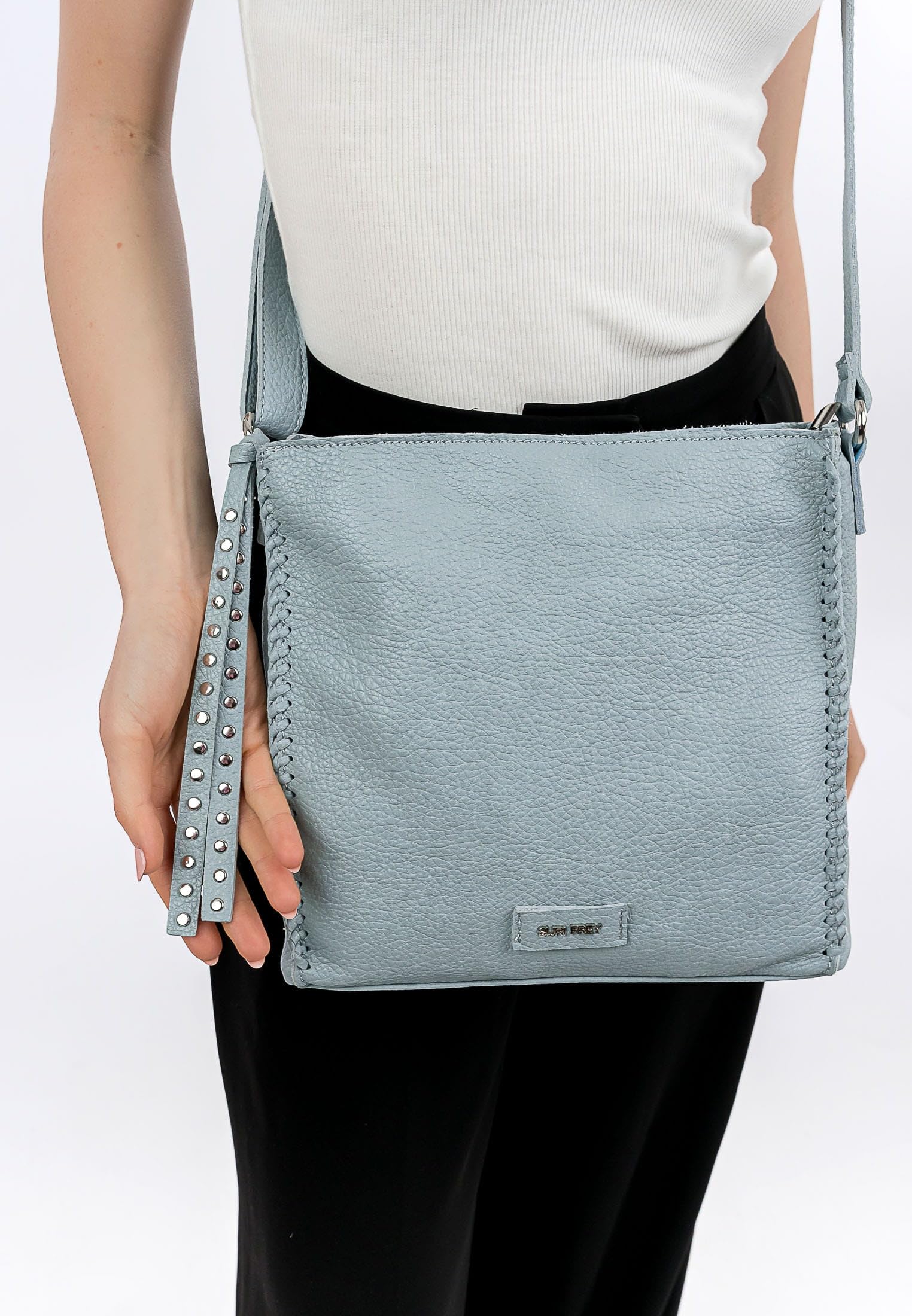 SURI FREY Franzy Crossover Bag Umhängetasche Crystal Blue