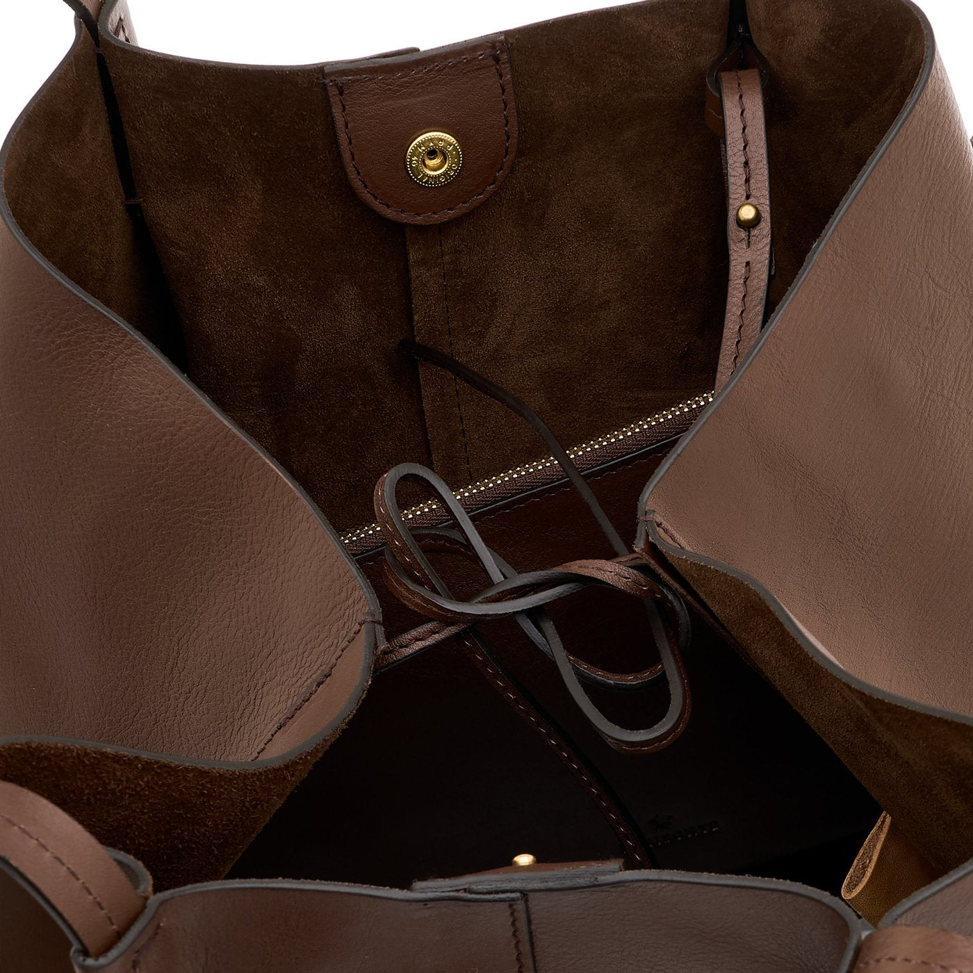 Il Bisonte Nina Shopping Tote Leder tabak Pouch