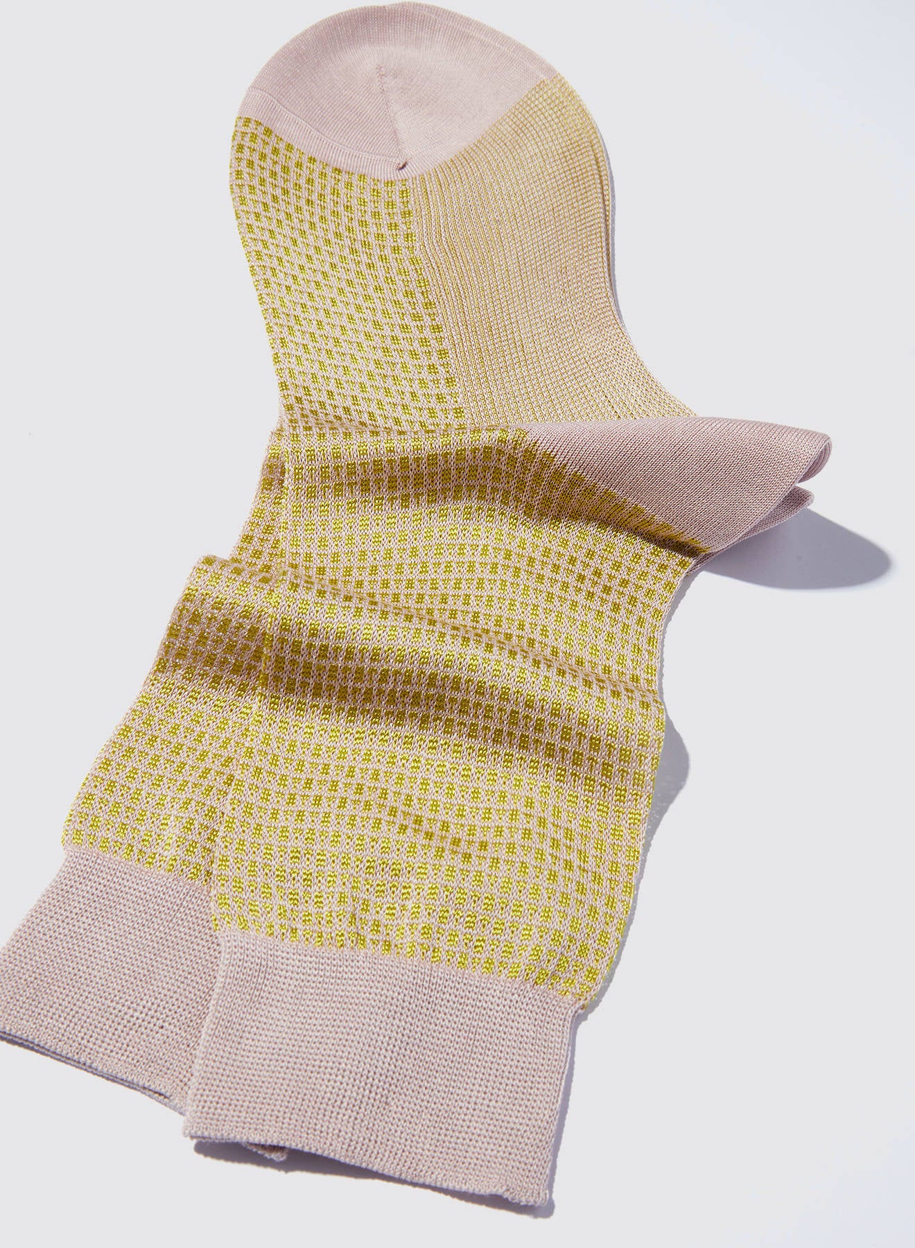 Maria la Rosa WSS25.33 Socken Lime Baumwolle Seide OS