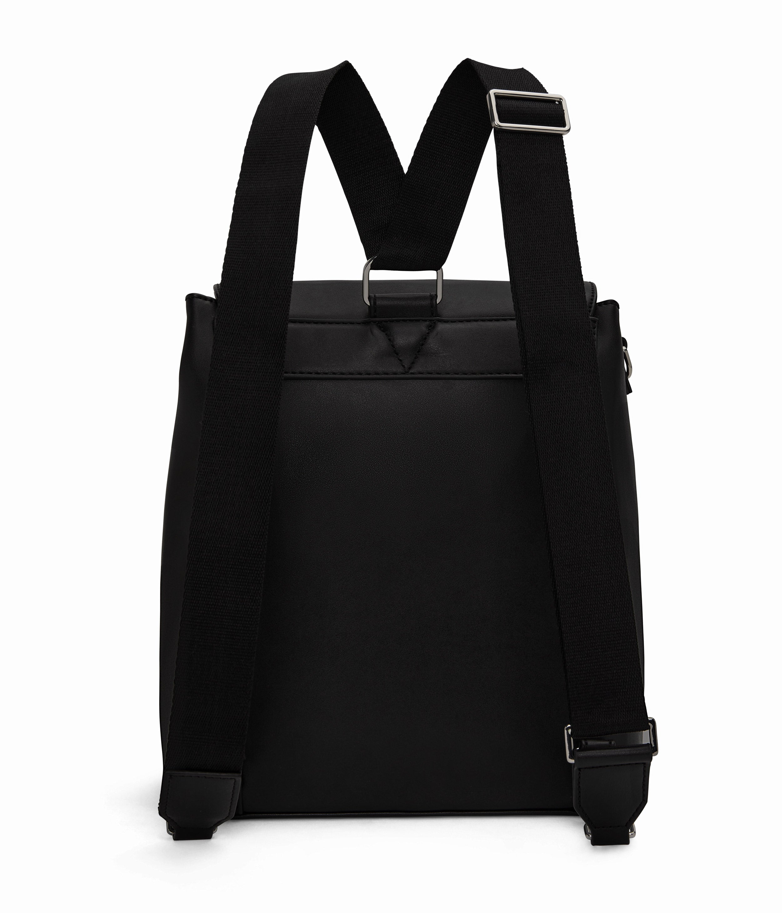 Matt & Nat Loom Annex Rucksack Schwarz 3-fächrig