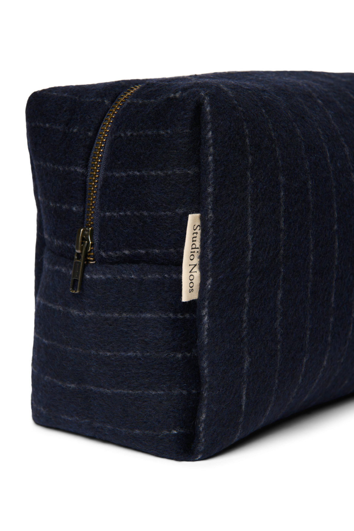 Studio Noos Flannel Chalkstripe Kulturtasche Dark Blue