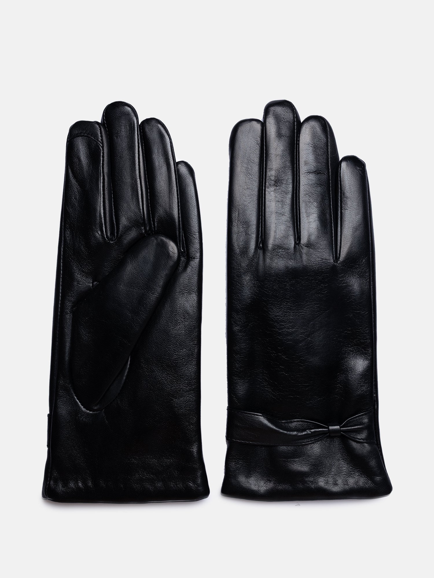 RE:DESIGNED Luba Handschuhe Schwarz Leder Touch