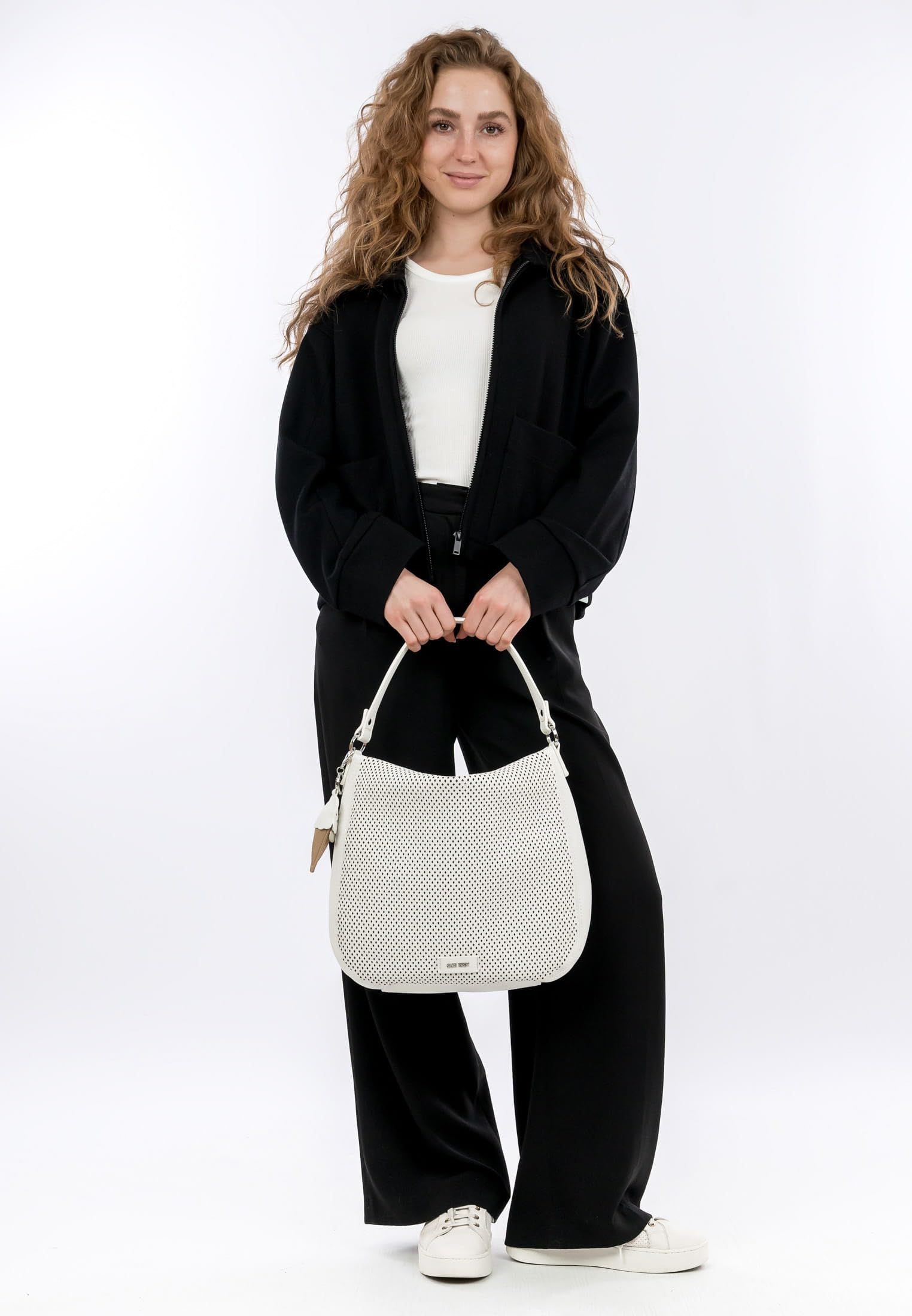 SURI FREY Cilly Bucket Bag L Schultertasche White weiß