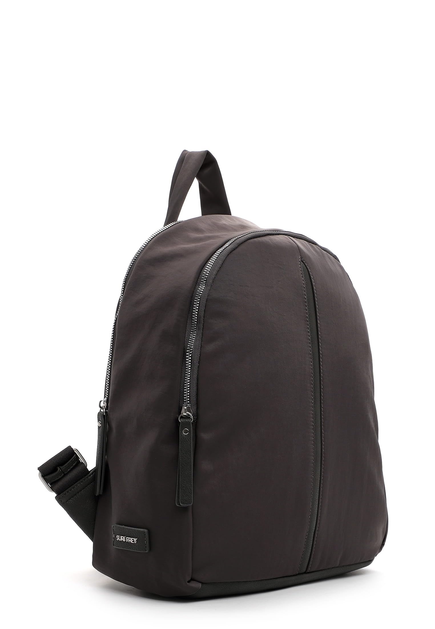SURI FREY Pauly 16726 Rucksack Grau Nylon mit Reissverschluss