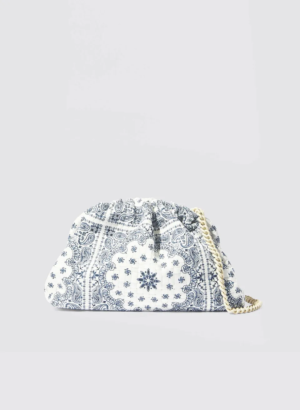 Maria la Rosa Game Bandana Clutch Orange Kette