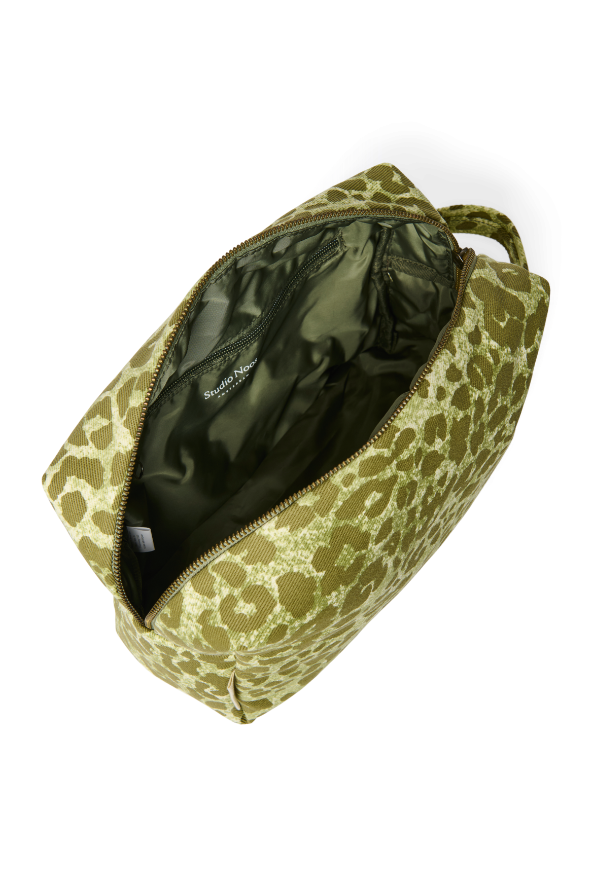 Studio Noos Cotton Kulturtasche Green Leopard Baumwolle
