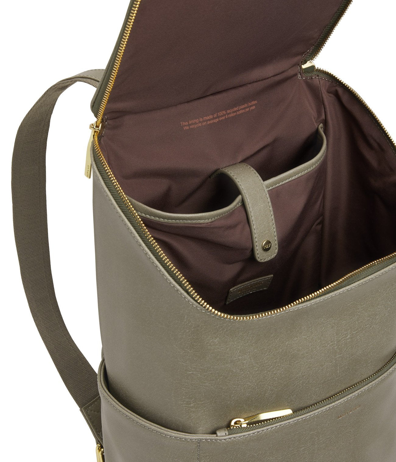 Matt & Nat Dean Vintage Rucksack Schwarz vegan