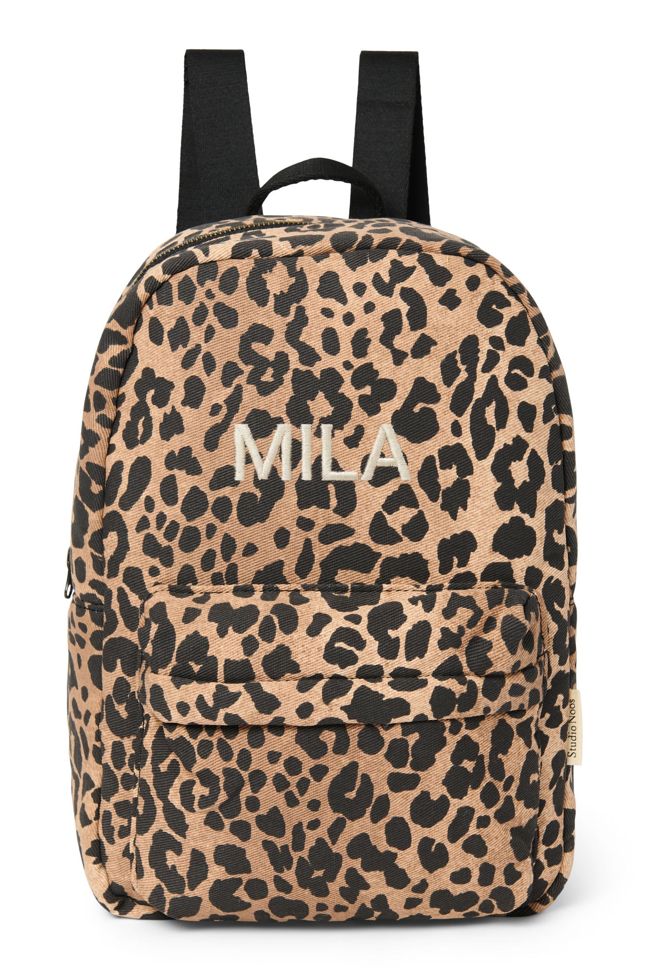 Studio Noos Cotton Midi Rucksack Brown Leopard Kinder