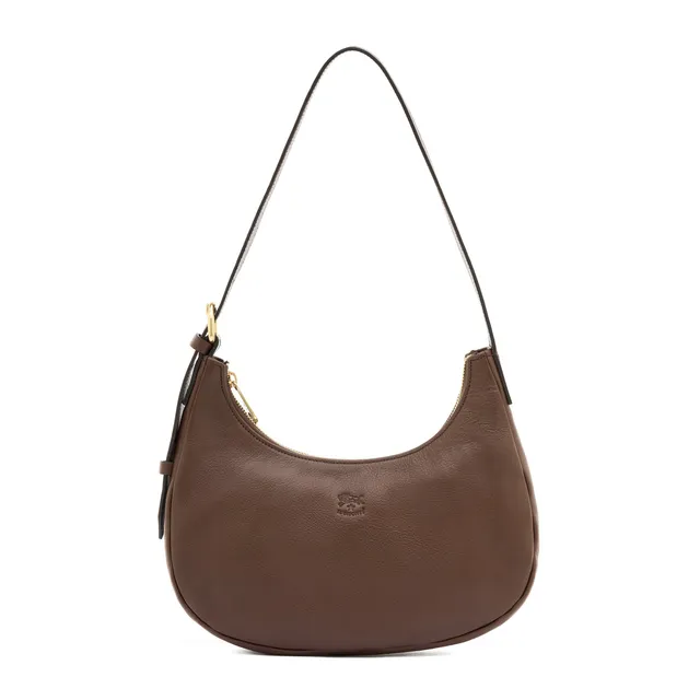 Il Bisonte Belcanto Schultertasche Tabakbraun Leder