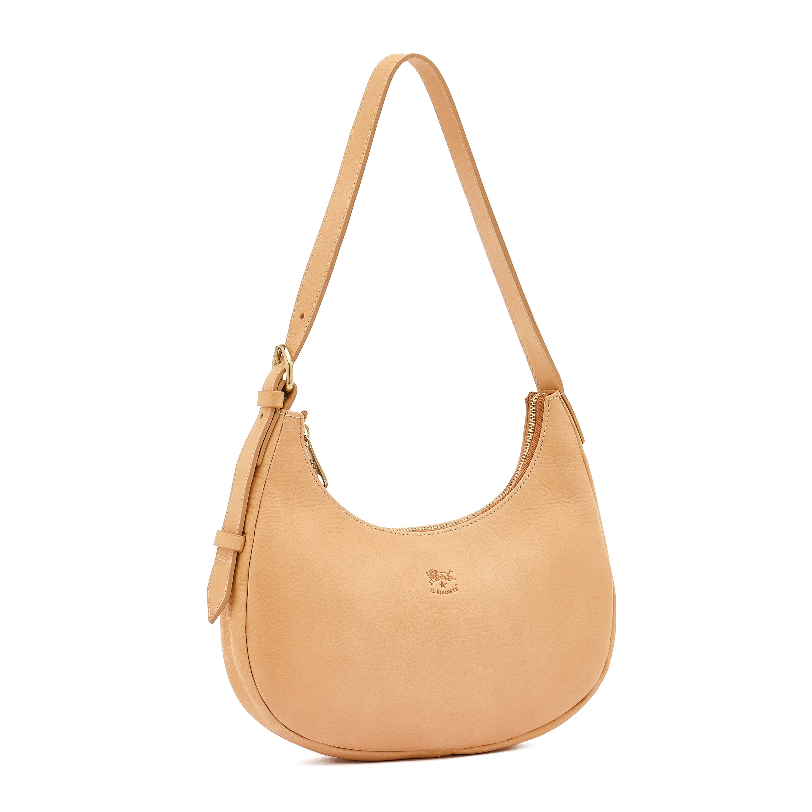 Il Bisonte Belcanto Schultertasche natur Vollleder klein