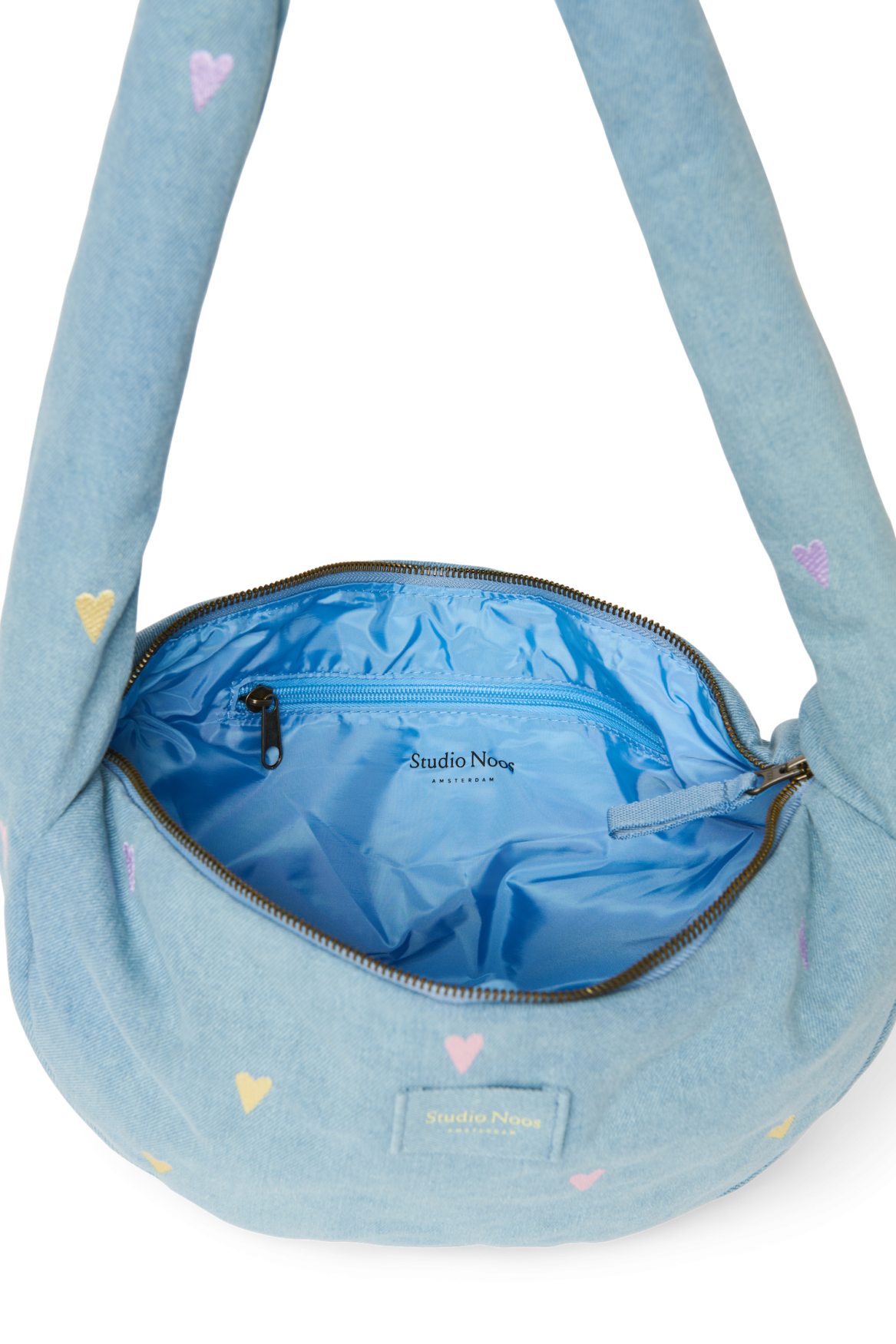 Studio Noos Denim Mini Crossbody Tasche Hellblau