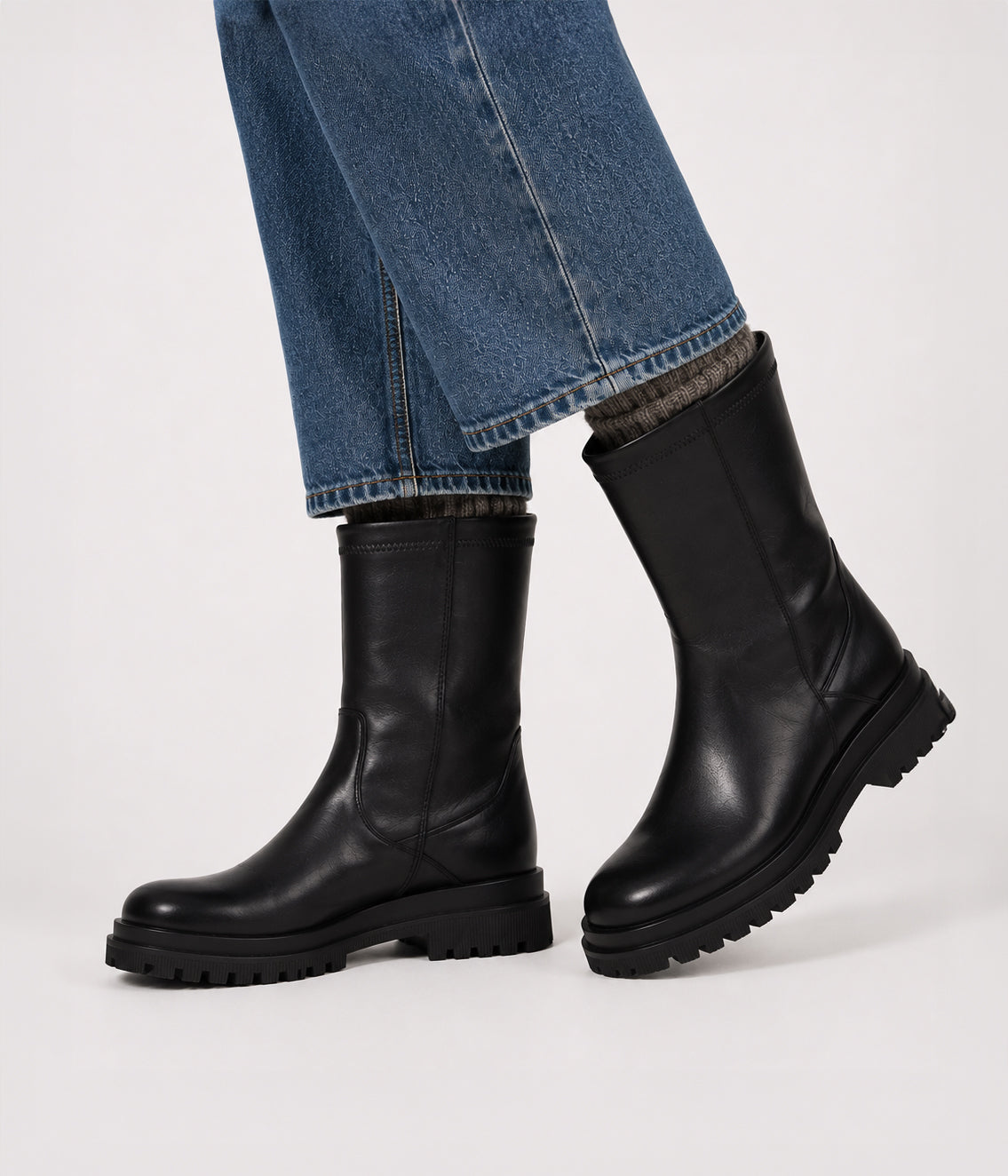 Matt & Nat Eniya Stiefel Schwarz Mid-Calf vegan 36-41