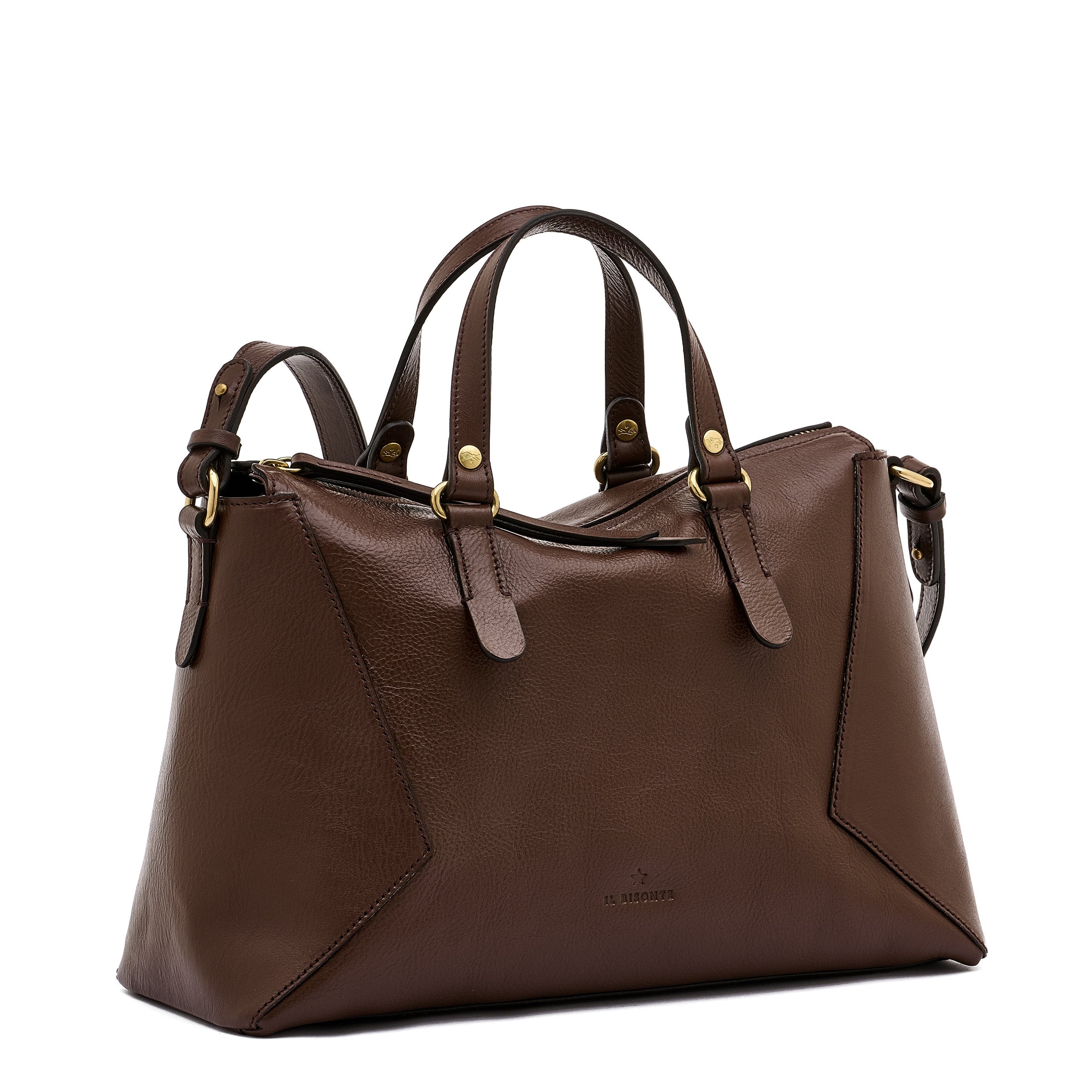 Il Bisonte Storia Boston tabak Vollleder Weekender