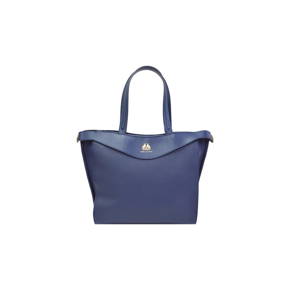 Lamarthe Heritage Schultertasche Blau Vollleder