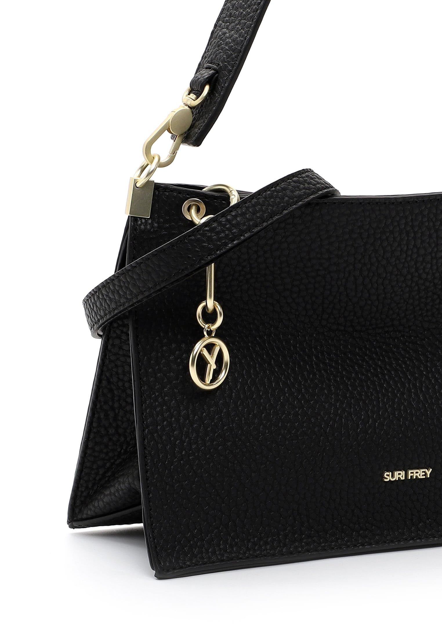 SURI FREY Gwenny Shoulder Bag Schultertasche Schwarz Zipper