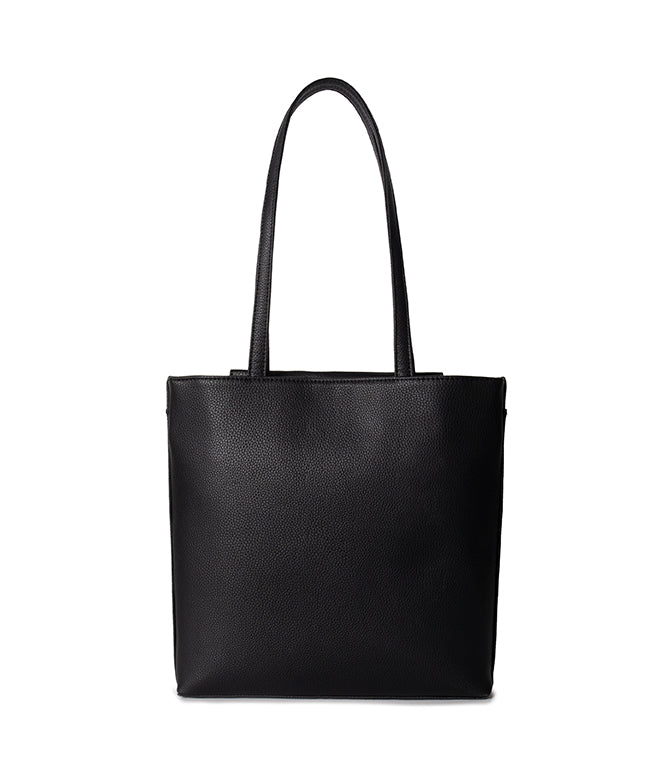 Matt & Nat Grain Koe Tote Handtasche Schwarz Laptop