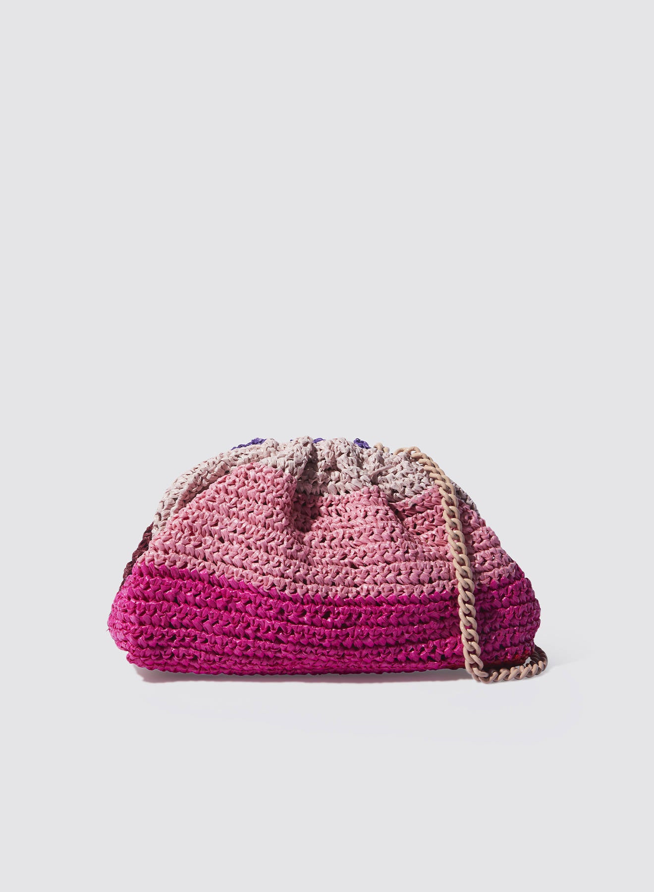 Maria la Rosa Layers Clutch Grün Crochet Kette