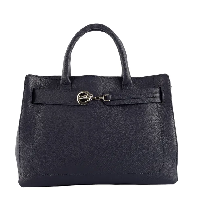 Lamarthe Paris EV188 Handtasche Navy Vollleder