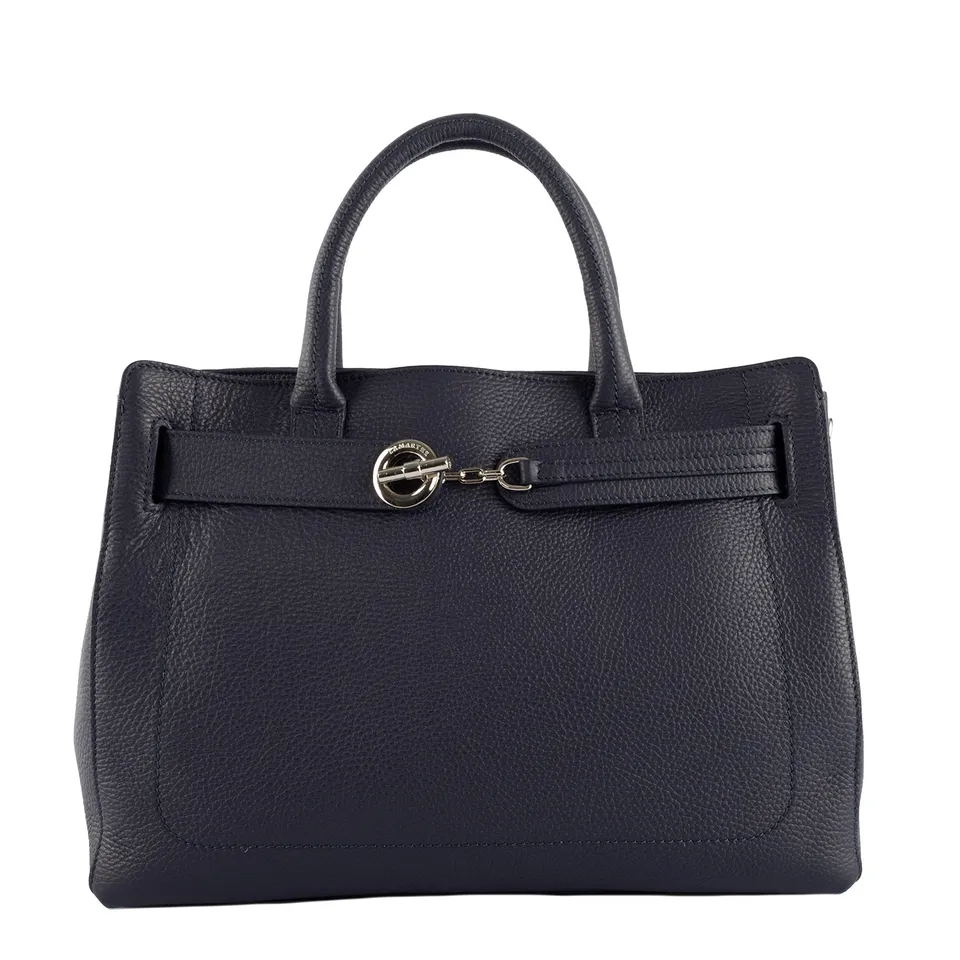 Lamarthe Paris EV188 Handtasche Navy Vollleder