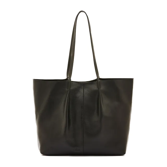 Il Bisonte Nina Shopper Schwarz Vollleder Damen