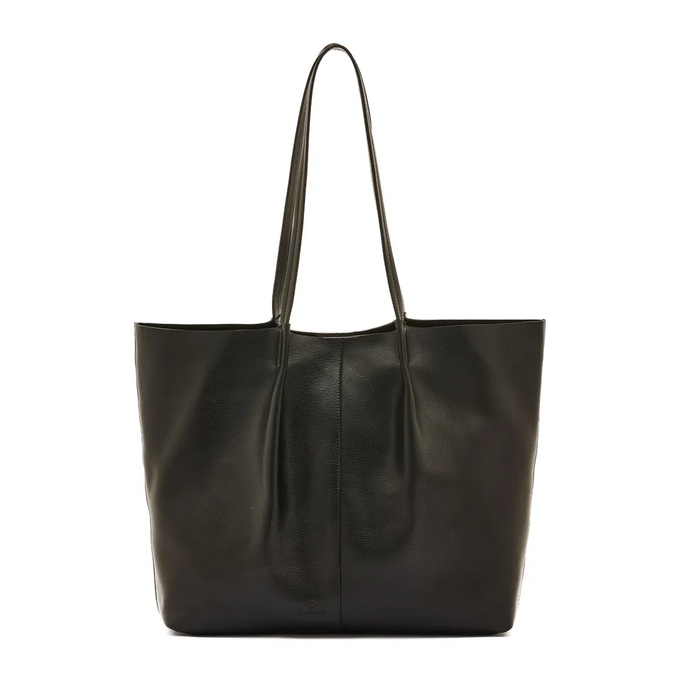 Il Bisonte Nina Shopper Schwarz Vollleder Damen