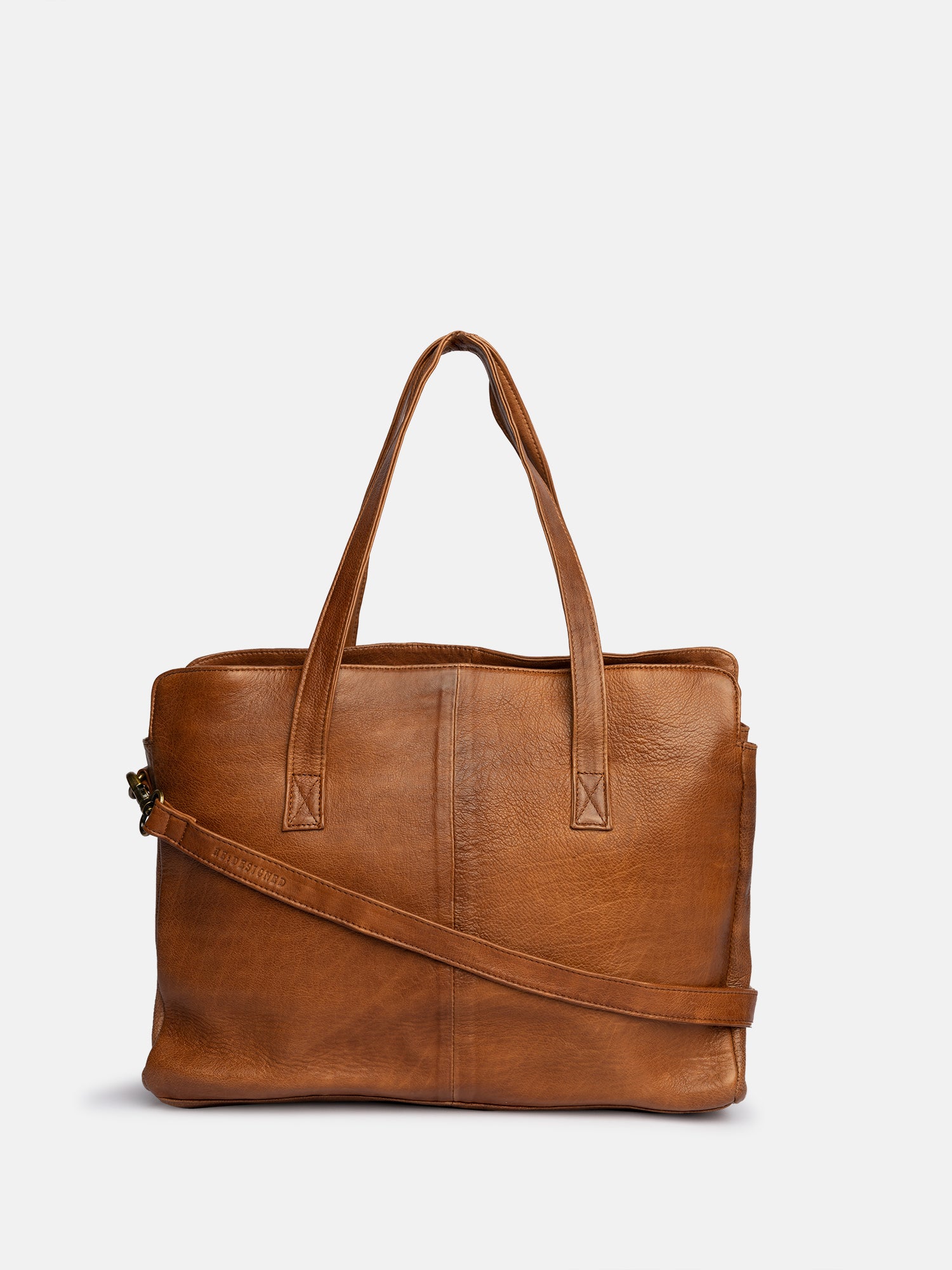 RE:DESIGNED Evia Urban Arbeitstasche Walnut Leder