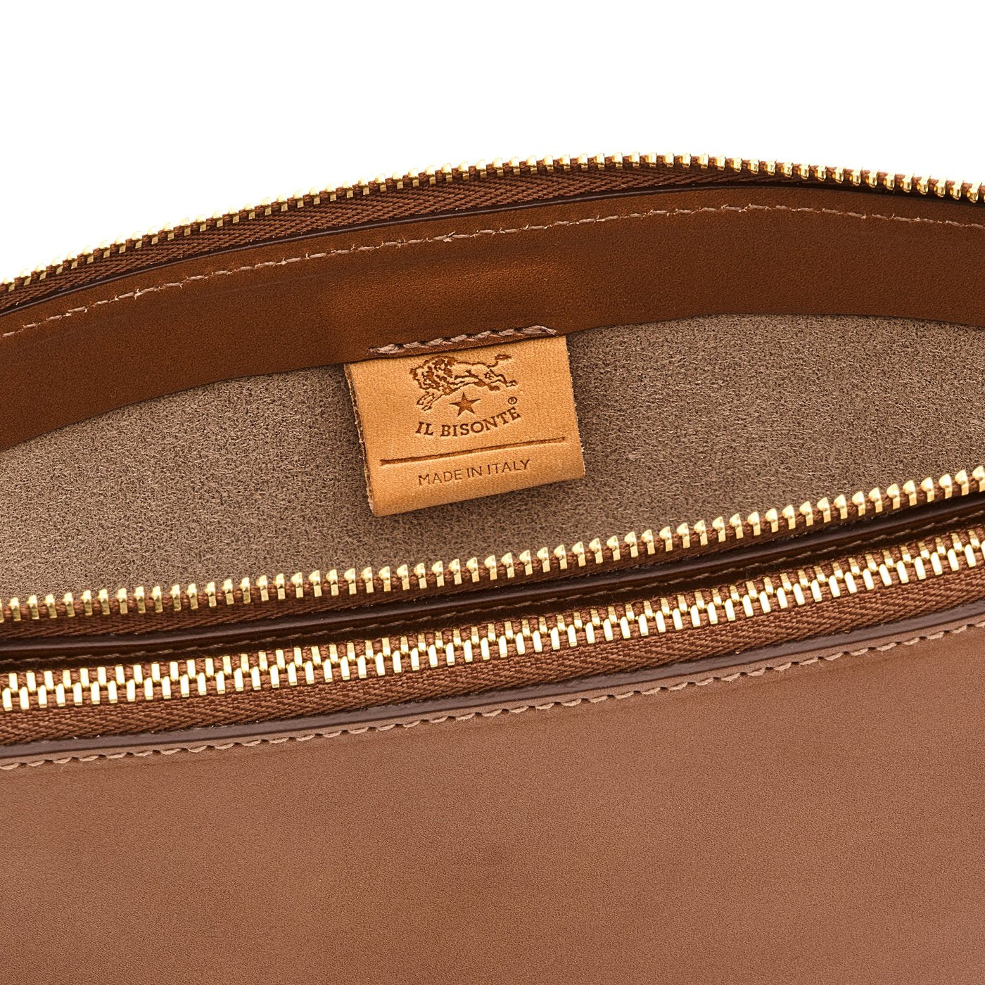 Il Bisonte Roseto Umhängetasche Rindsleder Schoko