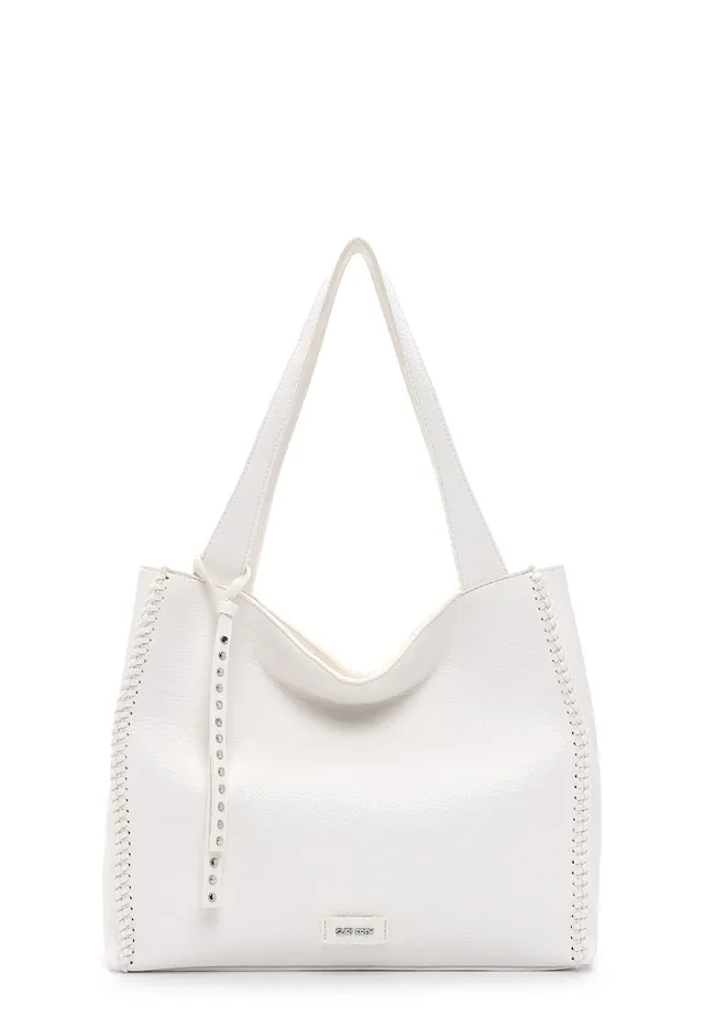 SURI FREY Franzy Cityshopper M Schultertasche Weiß A4